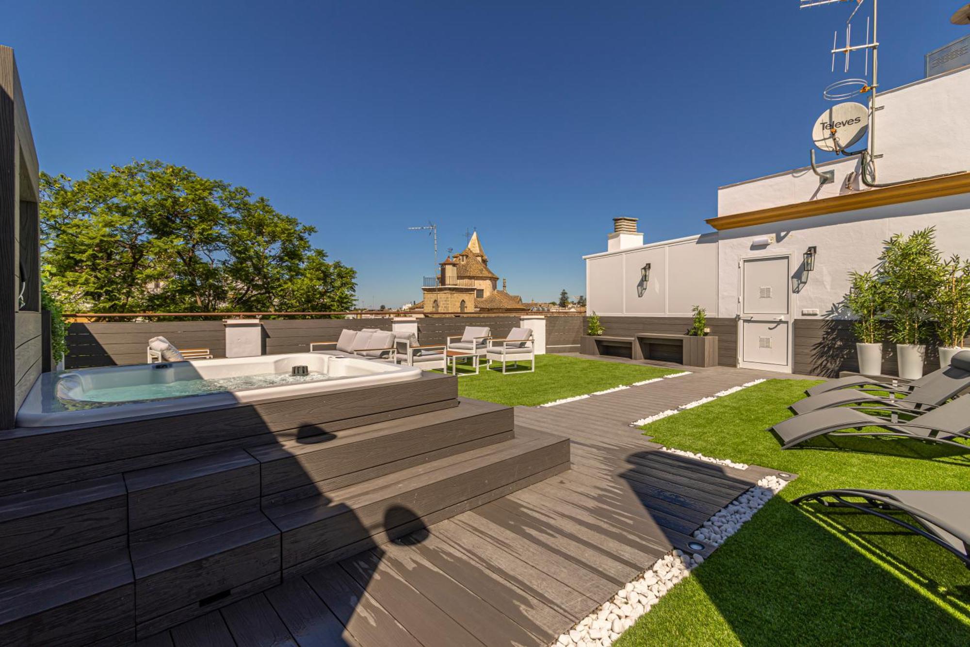 Allo Apartments Plateros Centro Jacuzzi Comunitario Jerez de la Frontera Dış mekan fotoğraf